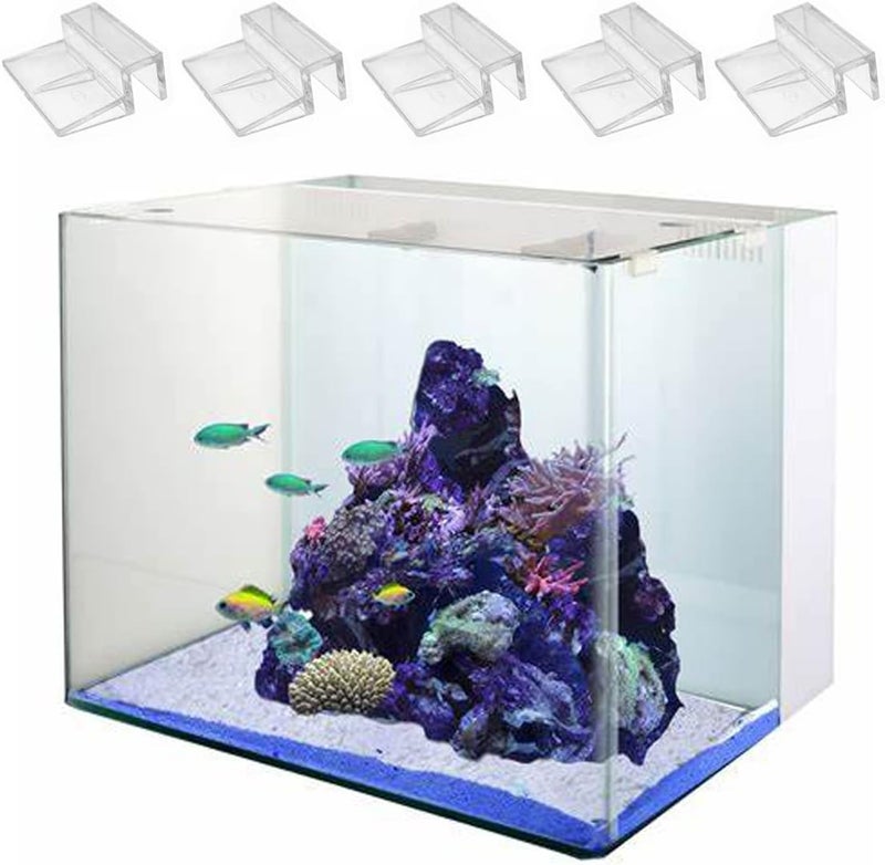 Weilan 20 Pieces Aquarium Lid Clips 5mm for Rimless Aquarium Acrylic Fish Tank Glass Cover Clip Support Holder - Image 3